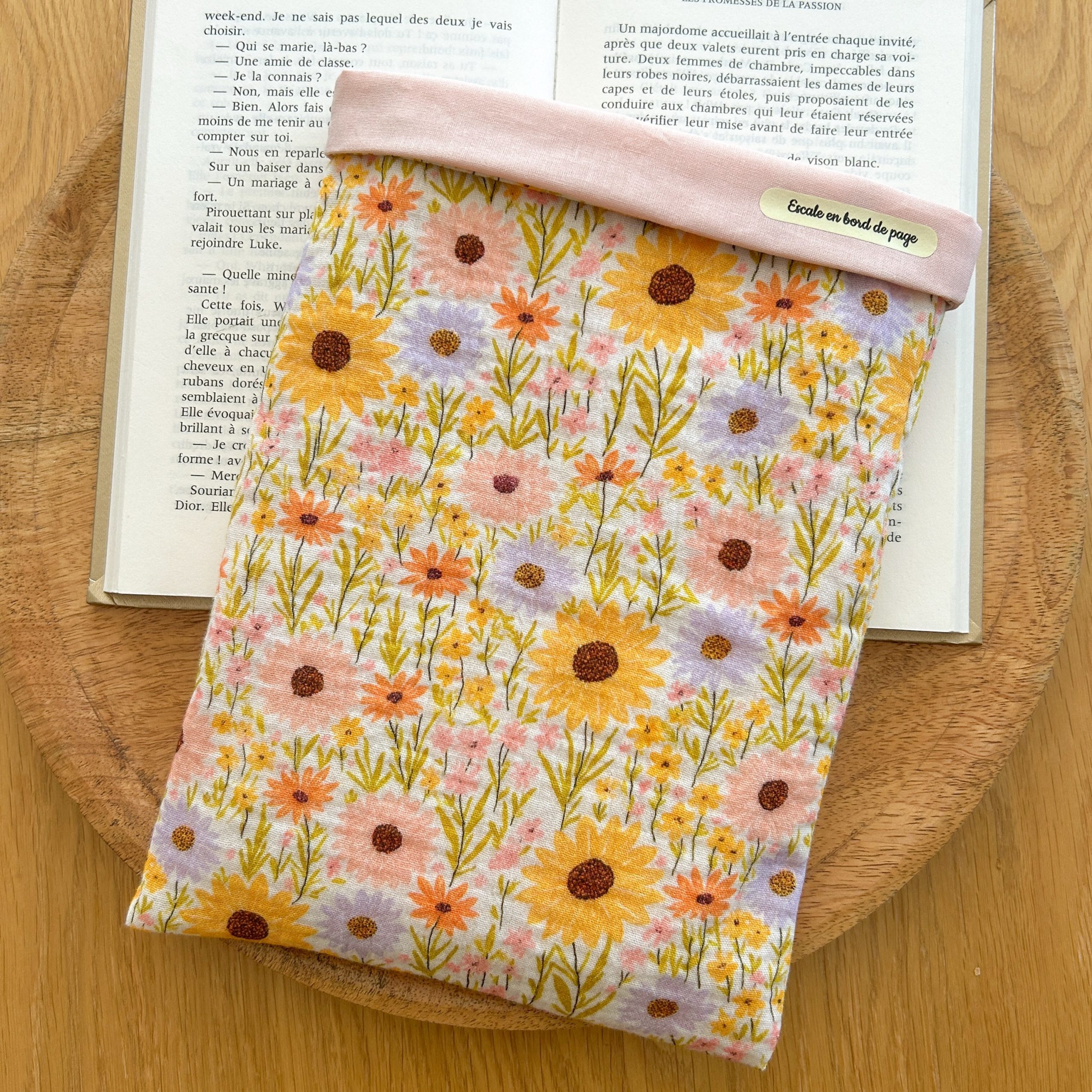 Pochette gaze de coton Tournesol